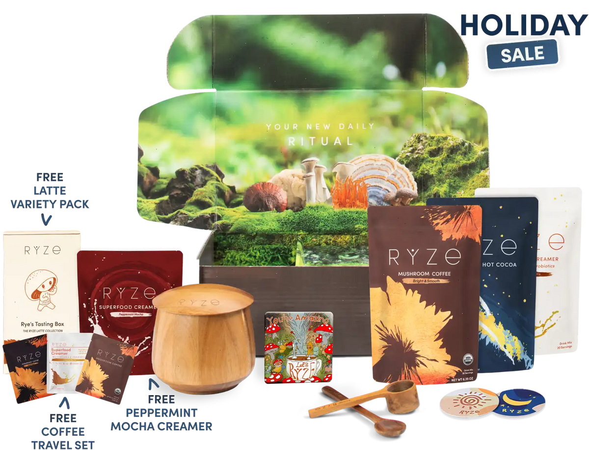 RYZE Ritual Set - Hot Cocoa + Coffee + FREE Creamer